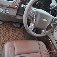 Двухслойные коврики EVA на Chevrolet Tahoe IV 3 ряда (2014->)
