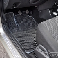 Двухслойные коврики EVA на Lada Largus I 3 ряда (2012-2021)