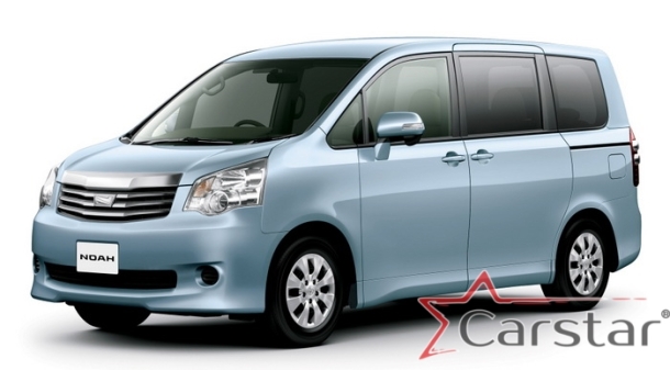 Двухслойные коврики EVA для Toyota Noah-Voxy II пр.руль (2007-2015) Без салазок