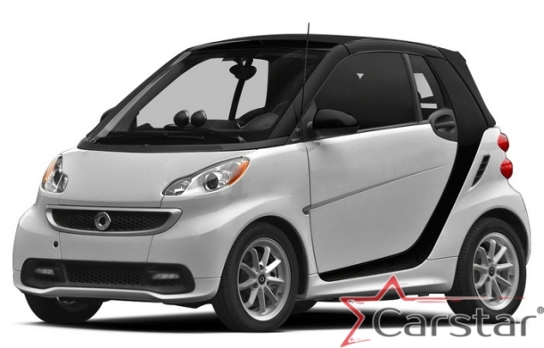 Автомобильные коврики EVA 3D для SMART Fortwo II W451 (2007-2014)