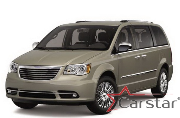 Автомобильные коврики EVA 3D для Chrysler Town & Country V (2007->) 2 ряд: кресла 1+1 не убираются в пол